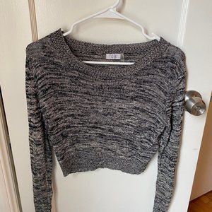 Tobi Grey Cropped Sweater